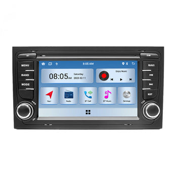 8 + 128GB AutoRadio 2 Din Android 14 pour Audi A4 B6 B7 S4 B7 B6 RS4 Seat Exeo 2002-2008 RS4 B7 2008-2012 Multimédia Stéréo Carplay
