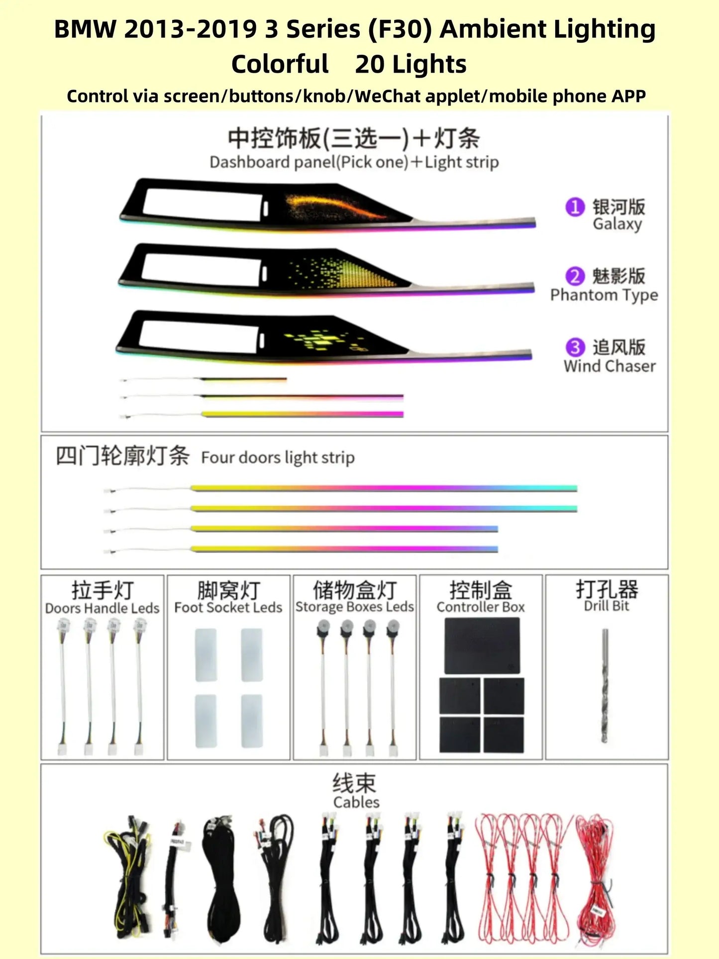 Kit LED intérieur RGB | Forza-Paris.fr