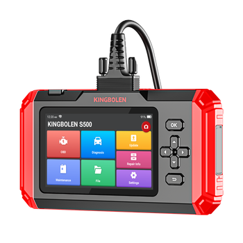 Kingbolen S500 Four System Car ABS SRS Engine TCM Automotriz Lecteur de code avec 6 services de réinitialisation