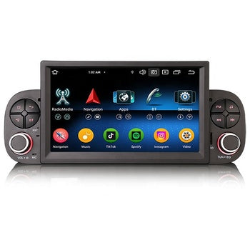 Stock EU Erisin ES6758PN Android 14.0 Octa-Core CarPlay BT5.0 GPS Lecteur DVD de voiture pour Fiat Panda GPS IPS DAB Navi Autoradio