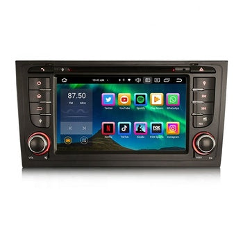 Lecteur DVD de voiture Erisin ES8506A Android 13 DAB GPS 4G sans fil CarPlay SWC DTV DSP pour Audi A6 S6 RS6 stéréo de voiture