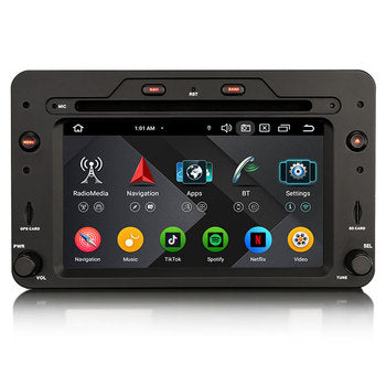 Stock EU Erisin ES6720RN Android 14 CarPlay AUTO Radio pour Alfa Romeo Spider Brera 159 Sportwagon pour DVD GPS DSP OBD2 TPMS SD