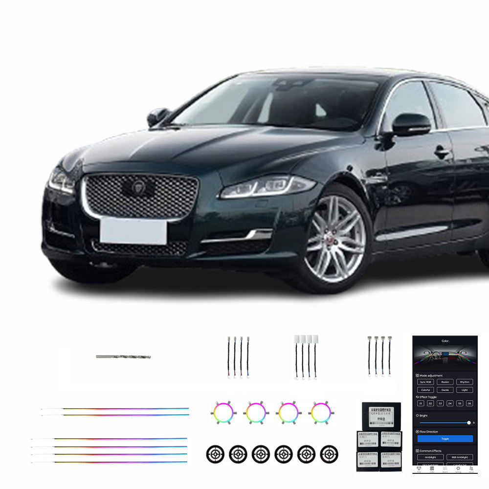 Jaguar 10-18 XJL Turbo 28 Lampes Haute Qualité Vente Directe Usine Éclairage Ambiant Intérieur Voiture