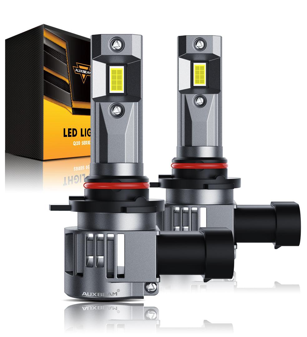 9012/HIR2 LED Headlight Bulbs 90W 22000LM Q20 Series 1:1 Halogen Size 6500K Cool White | 2 Bulbs - Auxbeam – éclairage LED auto