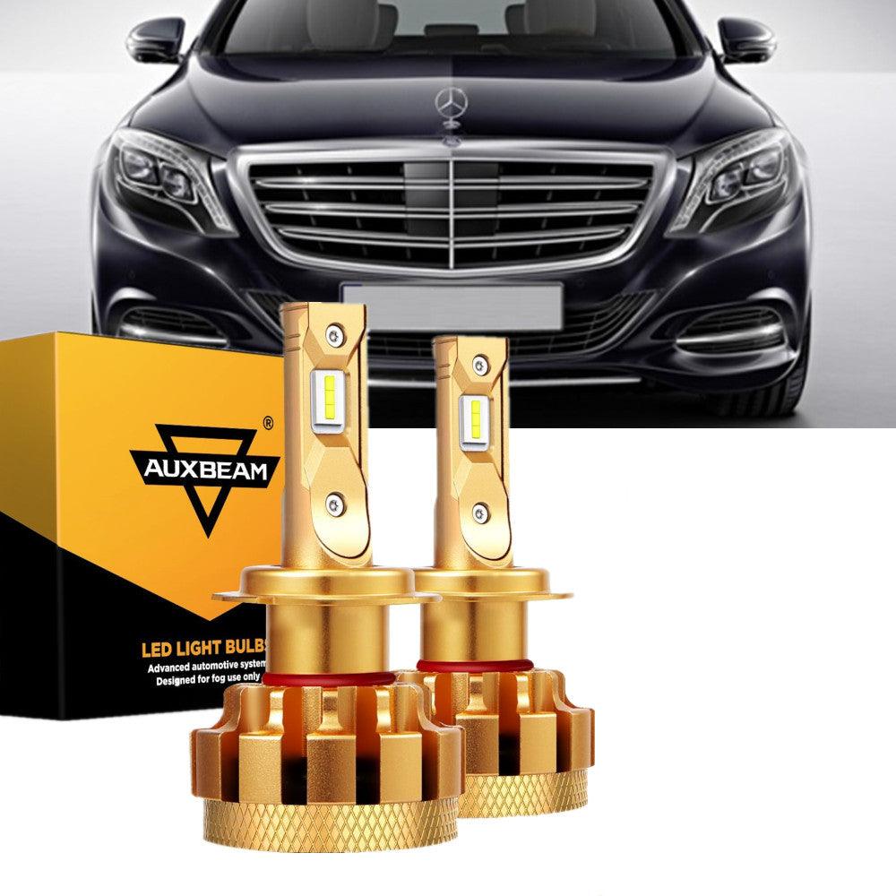 For 2001-2006 Mercedes-Benz S600 with Halogen Headlamps F-16 Plus Series Built-in Canbus LED Light Bulbs High Low Beam Bundle - Auxbeam – éclairage LED auto