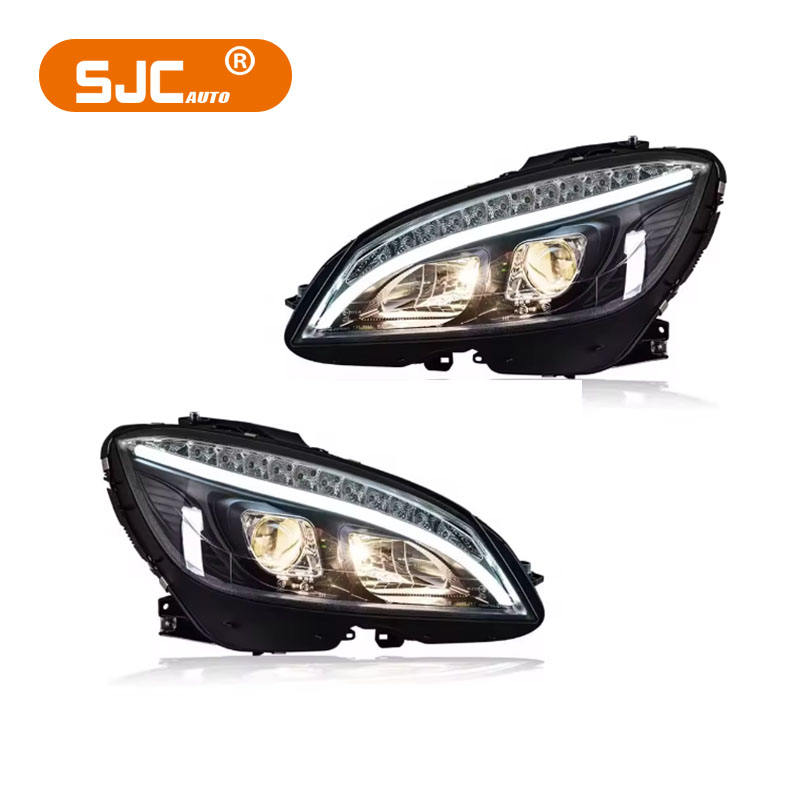 SJC High Quality LED Phares Avant Mercedes Benz C Class W204
