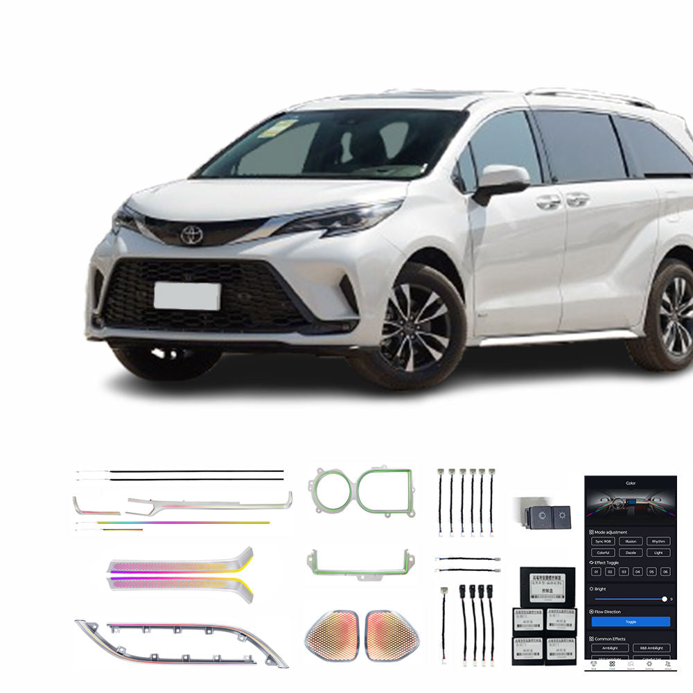 Toyota 24 Granvia Dragon Scale 28 Lights Car Retrofit High Quality Interior Ambient Lighting