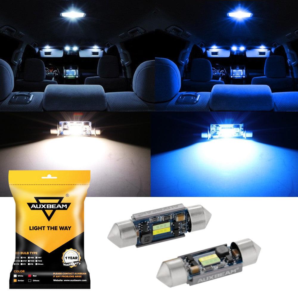 🆕(2pcs/set) Dual Color Switchback 31MM/36MM/39MM/41 42MM 1860CSP 6500K Cool White& 5000K Natural White LED Festoon Canbus For Interior Dome Map License Plate Bulbs