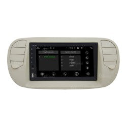 Autoradio pour Fiat 500 Pre-Restyling crème