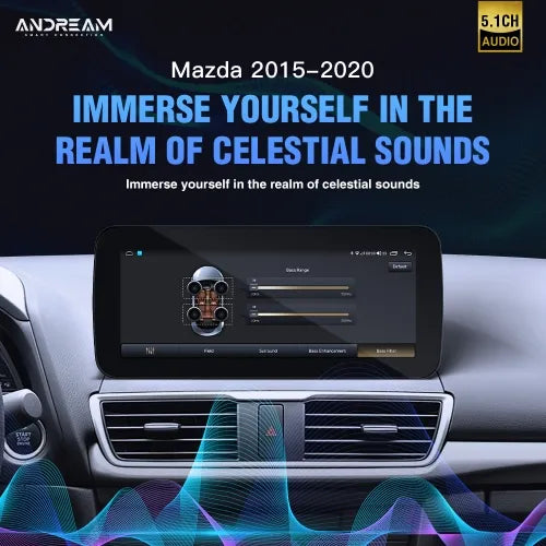 وحدة رئيسية بنظام Android 13 مقاس 10.25 بوصة مع مخرجات بصرية ومحورية