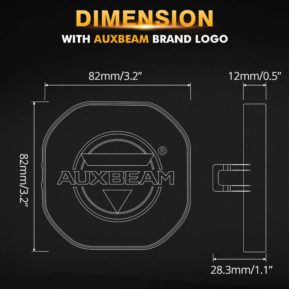 3 Inch LED Driving Light Black Cover Light Shield Cover - Auxbeam – éclairage LED auto