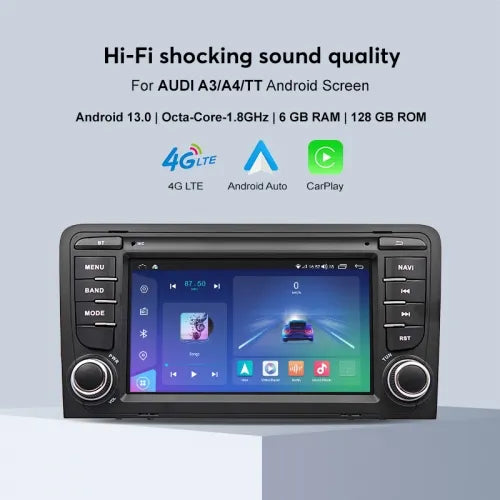 Android 13 8-Core 6+128G Audi High Quality Sound DSP