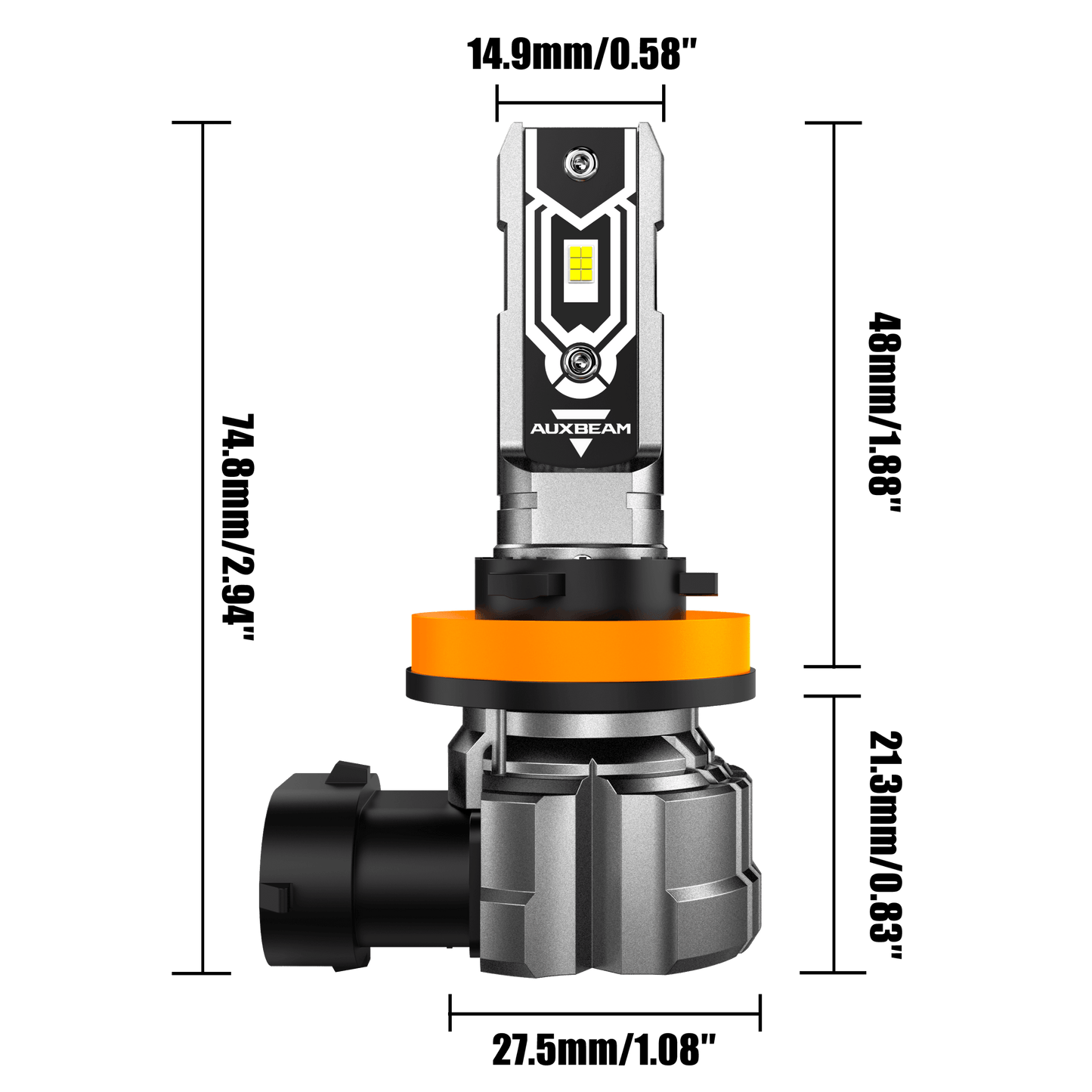 đH11 H9 H8 H16JP LED FOG Light/DRL Bulbs 50W 10000LM 6500K Cool White Q5 Series | 2 Bulbs