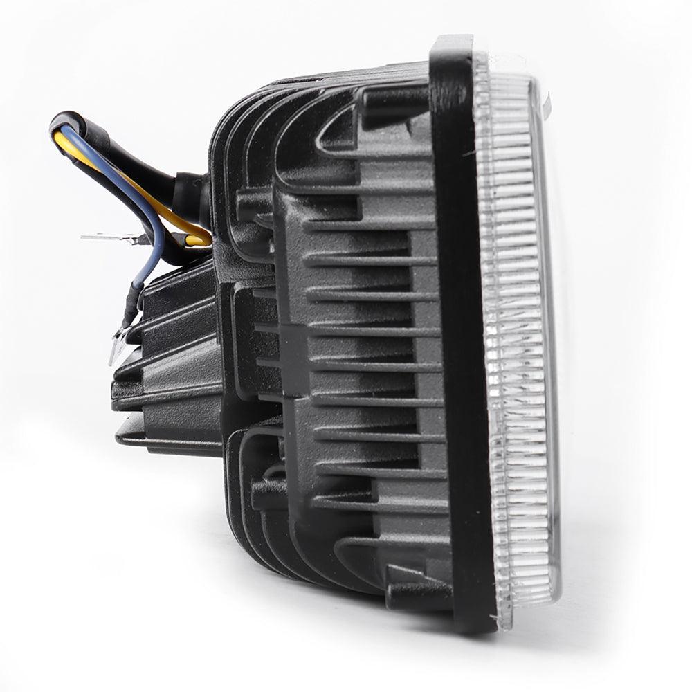 4x6 Inch DOT Sealed Beam LED Headlights with DRL For Peterbilt Kenworth Freightinger Ford Chevrolet