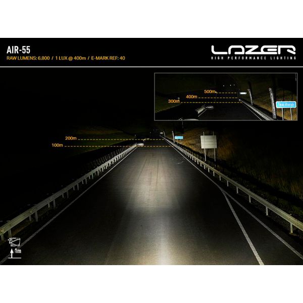 Led bar Lazer AIR-55 - Straight / 41 cm / 55W / Ref. 40