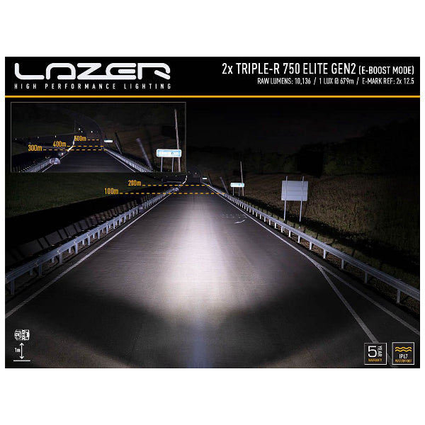 Led bar kit Volkswagen Transporter T6.1 (2019+), 2 x Lazer Triple-R 750