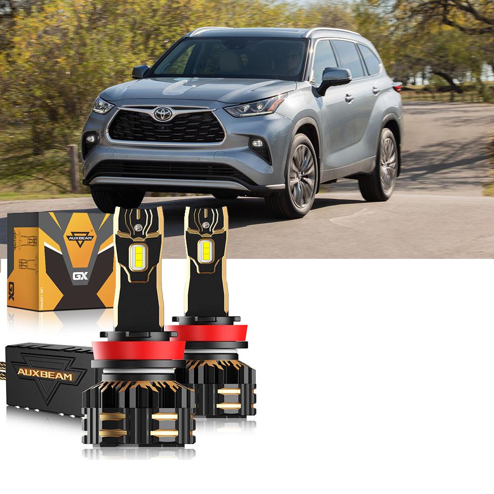 مجموعة مصابيح أمامية LED H11 9005 لسيارة تويوتا هايلاندر 2014-2020
