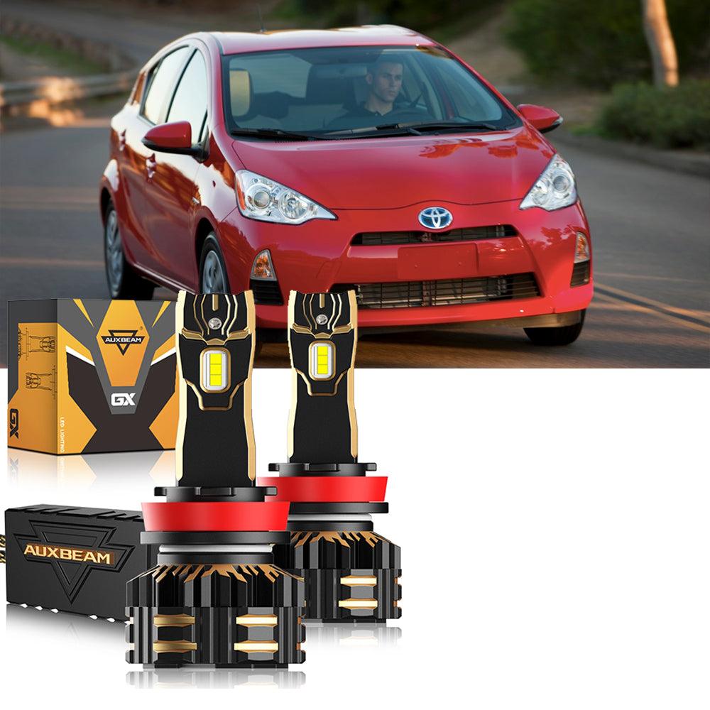 For 2012-2014 Toyota Prius C 9005 H11 LED Headlight Bulbs Bundle 