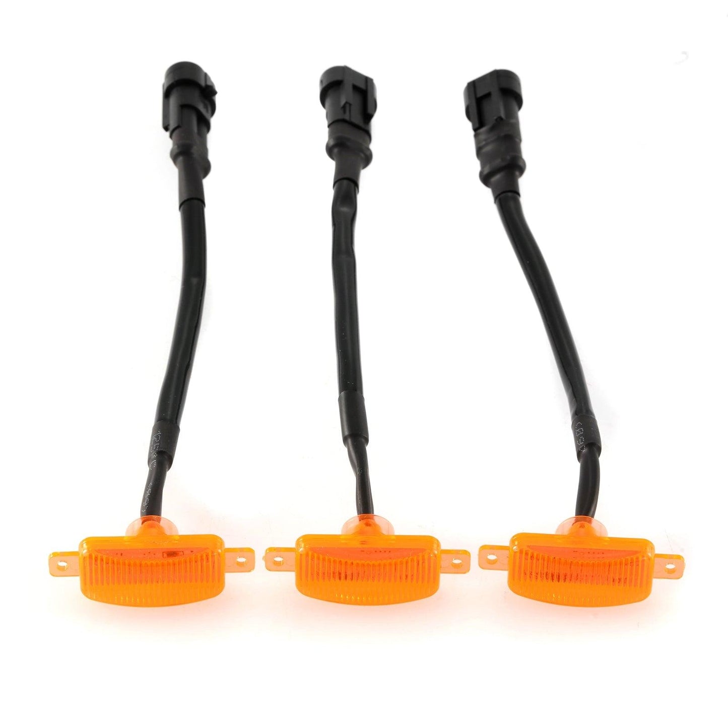 (3pcs/set)  LED Front Grille Lights Raptor Style Amber Light Fit for Ford F150 F250 F350 (Amber shell/ Smoked shell） - Auxbeam  – éclairage LED auto