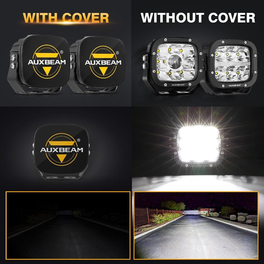 5 Inch LED Driving Light Black Cover Light Shield Cover - Auxbeam  – éclairage LED auto