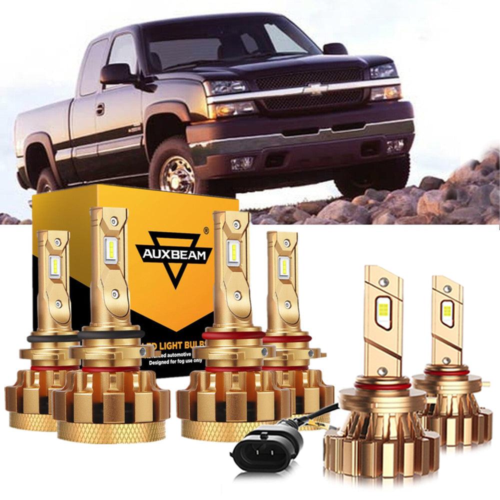 For 2003,2005 2006 Chevrolet Silverado 1500 HD F-16 Plus Series Built-in Canbus Automotive Grade 14000LM LED Light Bulbs High Low Beam Bundle - Auxbeam  – éclairage LED auto