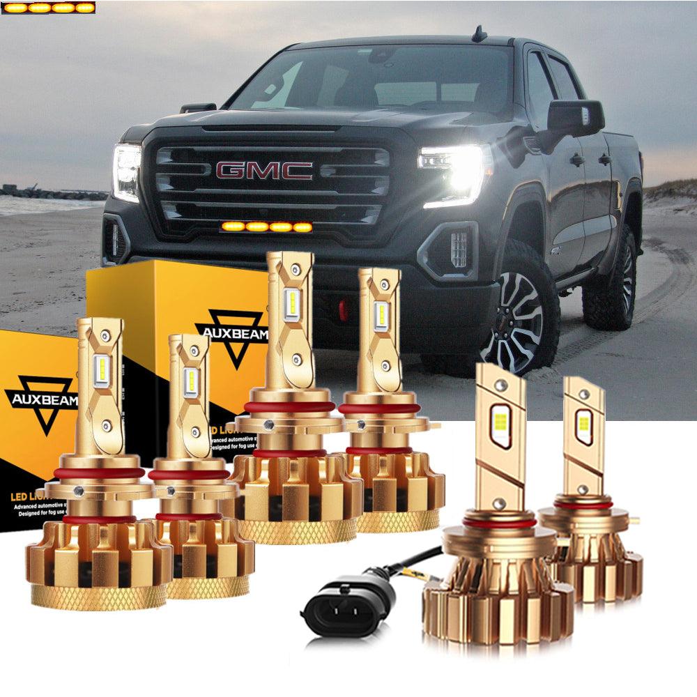 For 2003-2006 GMC Sierra 1500 (Denali) F-16 Plus Series Built-in Canbus Automotive Grade 14000LM LED Light Bulbs High Low Beam Bundle - Auxbeam  – éclairage LED auto