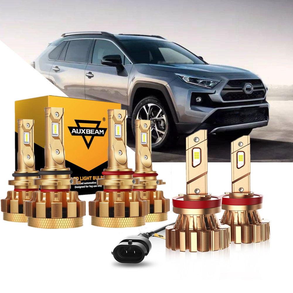 For 2006-2015 Toyota RAV4 F-16 Plus Series Built-in Canbus Automotive Grade 14000LM LED Light Bulbs High Low Beam Bundle - Auxbeam  – éclairage LED auto