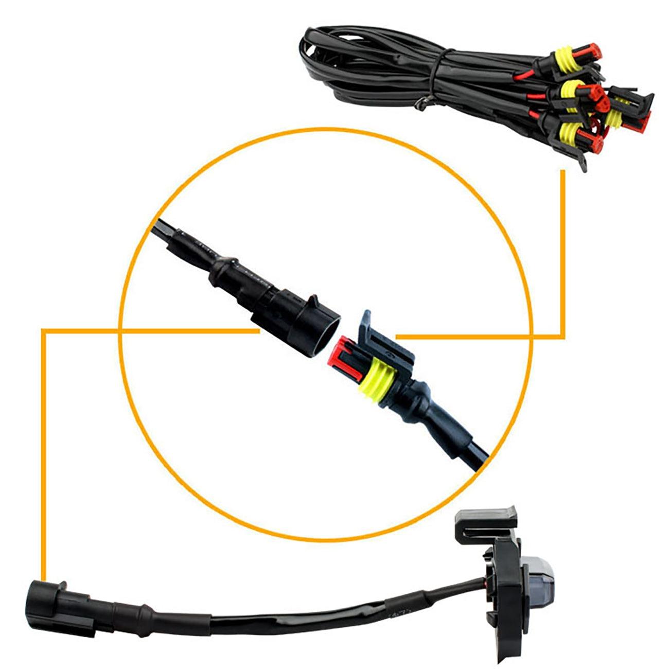 (4pcs/set) LED Front Grille Lights Amber Light for Toyota Tacoma 2020-2021 TRD Off Road/TRD Sport (Smoked Shell) 