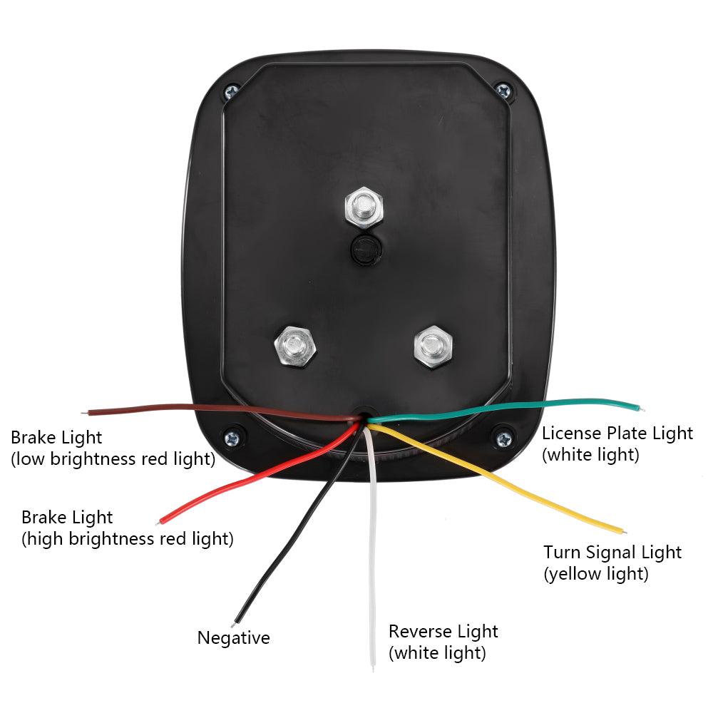 (قطعتان/مجموعة) مصابيح خلفية عالمية 39 مصباح LED باللون الأسود المدخن لشاحنة رانجلر YJ TJ CJ مقطورة فان قارب