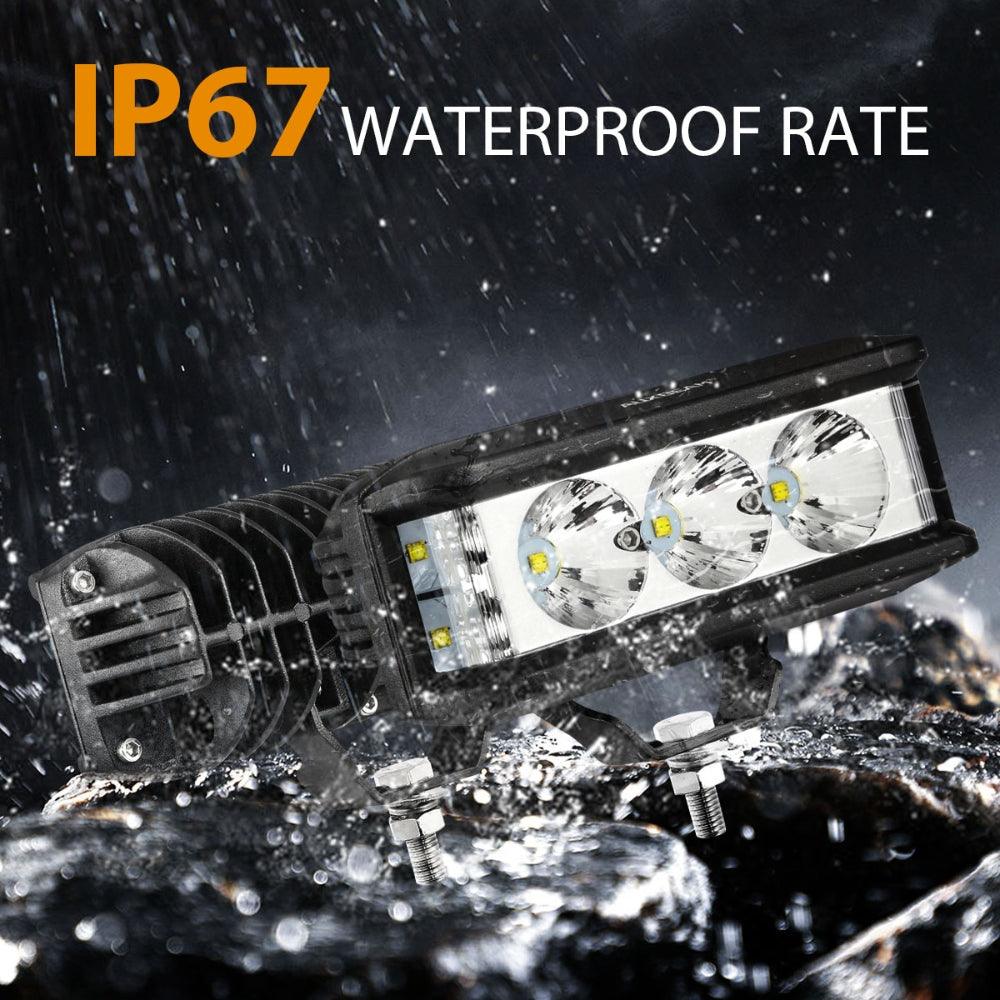 R5 Series | 5 Inch 68W White Square Side Shooter Spot Beam LED Pod Lights LED Light Bar - Auxbeam  – éclairage LED auto