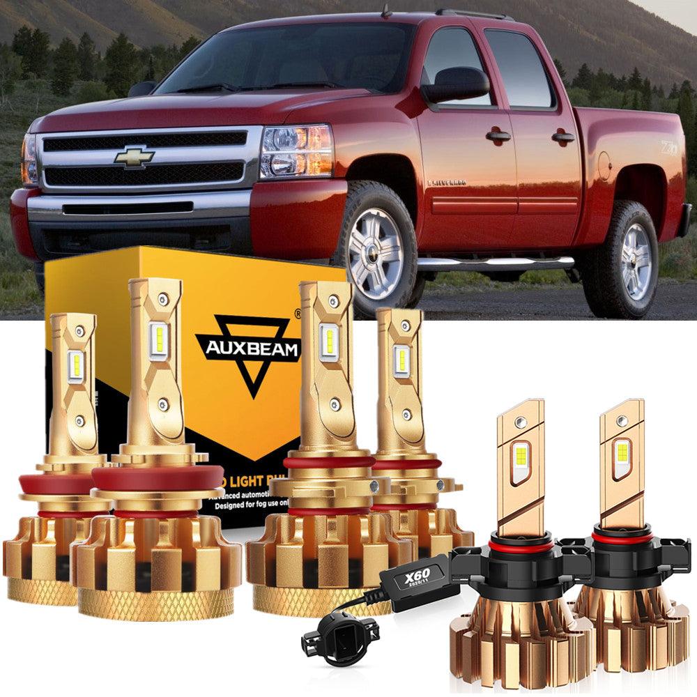 For 2007-2015 Chevrolet Silverado 1500 F-16 Plus Series Built-in Canbus Automotive Grade 14000LM LED Light Bulbs High Low Beam Bundle - Auxbeam  – éclairage LED auto