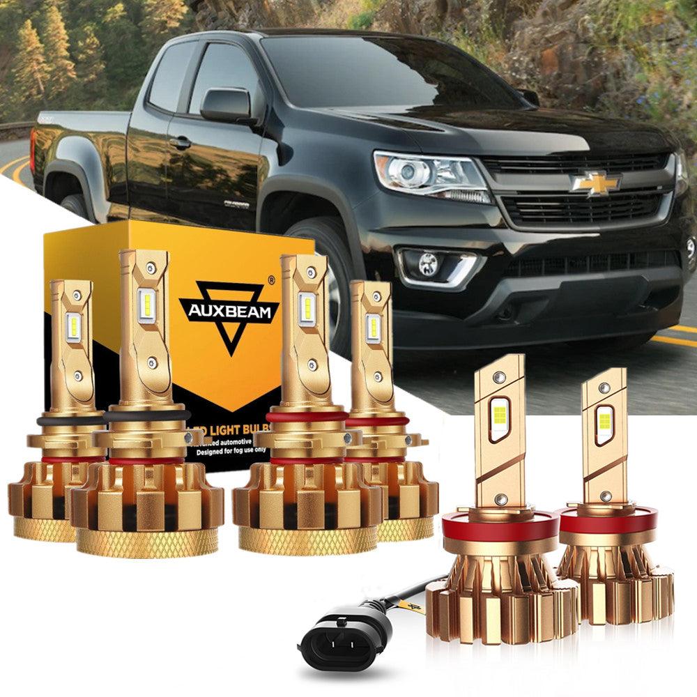 For 2004-2009 Chevrolet Colorado F-16 Plus Series Built-in Canbus Automotive Grade 14000LM LED Light Bulbs High Low Beam Bundle - Auxbeam  – éclairage LED auto