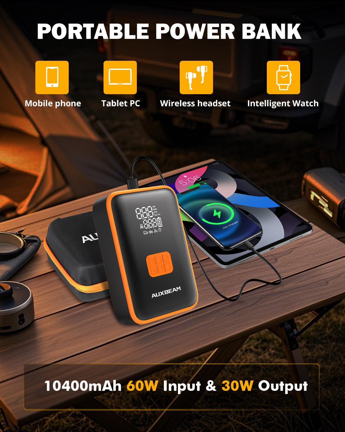 🆕AJ3500 Series 3500A Jump Starter مع ضاغط هواء 120PSI لمحركات البنزين سعة 8 لتر/الديزل سعة 6 لتر 