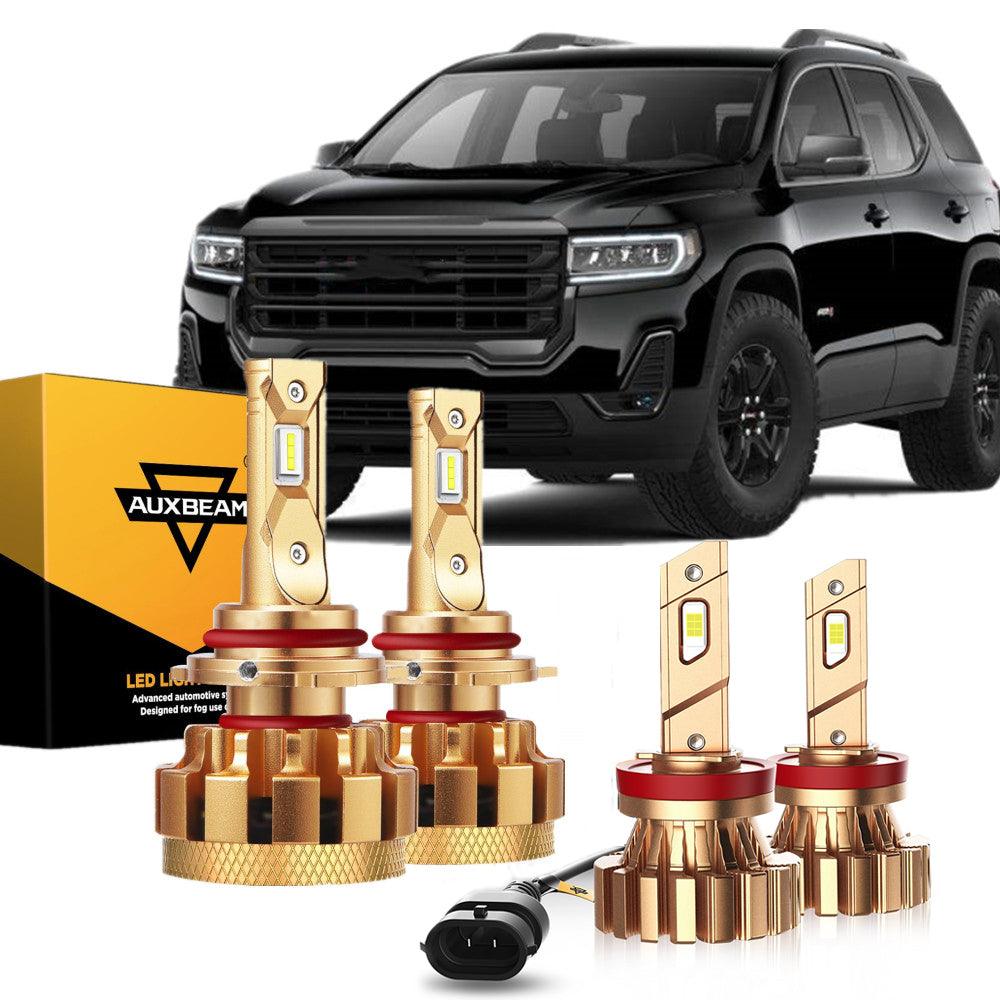 For 2013-2019 GMC Acadia(with halogen headlights) F-16 Plus Series Built-in Canbus Automotive Grade 14000LM LED Light Bulbs High Low Beam Bundle - Auxbeam  – éclairage LED auto