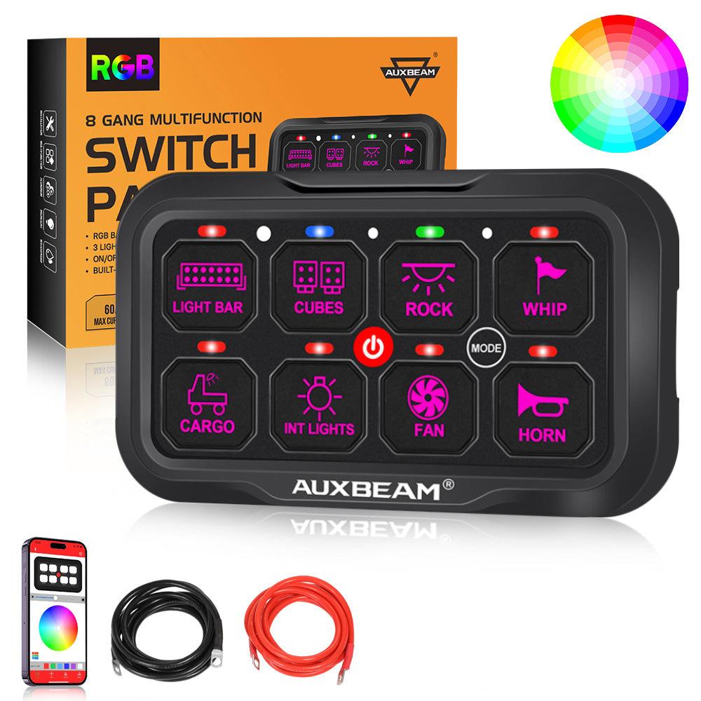 AR Series 6/8 Gang LED Switch Panel,Off Road Light Controller 
