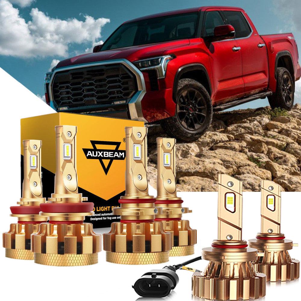 For 2007-2013 Toyota Tundra F-16 Plus Series Built-in Canbus Automotive Grade 14000LM LED Light Bulbs High Low Beam Bundle - Auxbeam  – éclairage LED auto