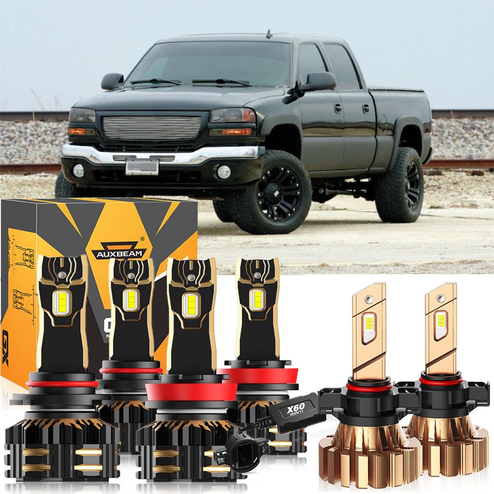 For 2007-2014 GMC Sierra 2500 HD 9005 H11 LED Headlight Bulbs Bundle - Auxbeam  – éclairage LED auto