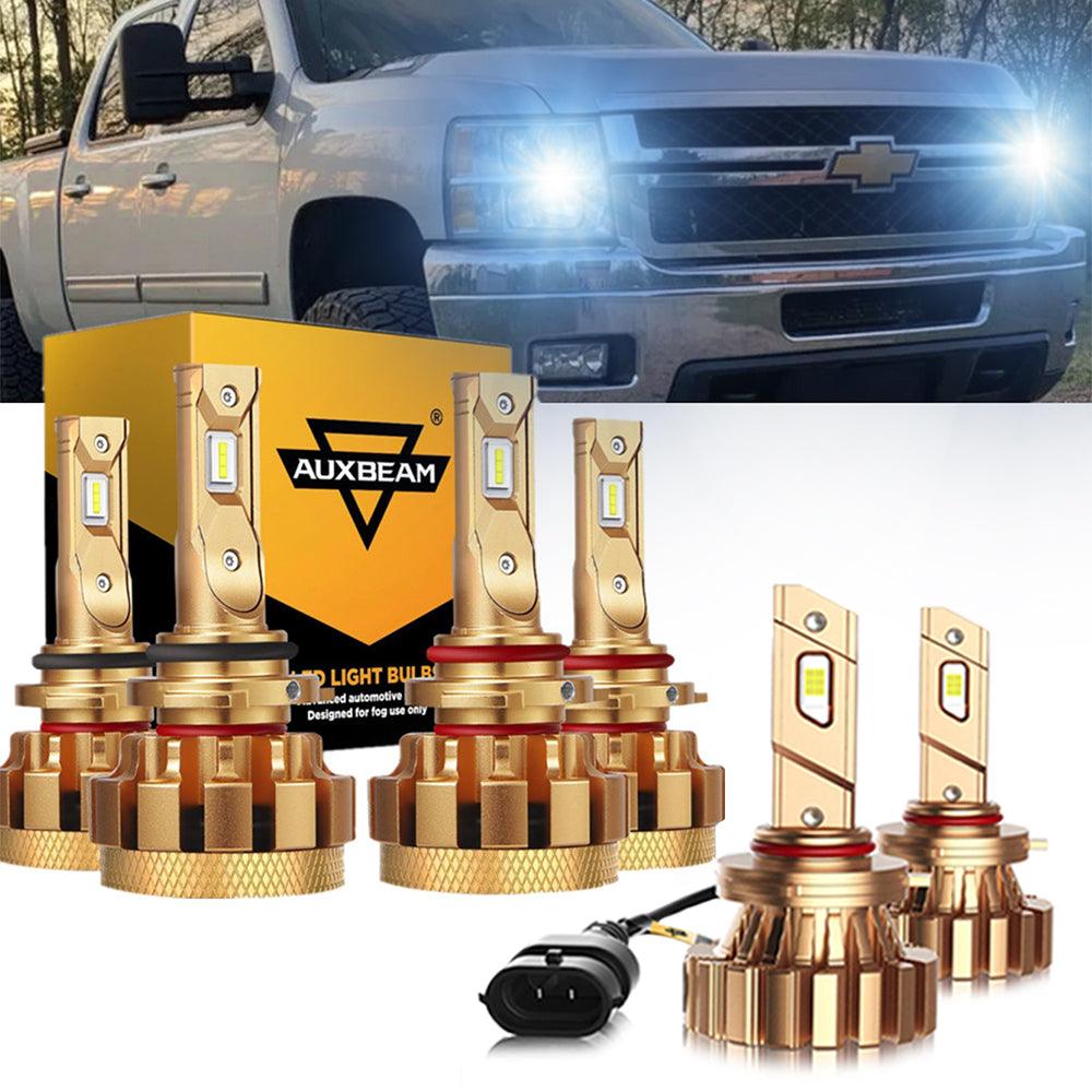 For 2003-2006 Chevrolet Silverado 2500 HD F-16 Plus Series Built-in Canbus Automotive Grade 14000LM LED Light Bulbs High Low Beam Bundle - Auxbeam  – éclairage LED auto