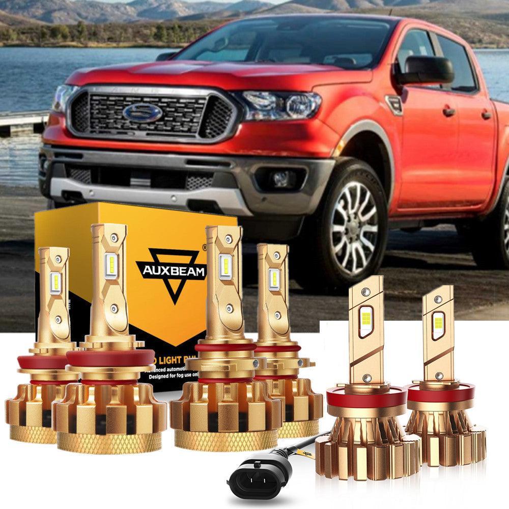لسلسلة فورد رينجر F-16 Plus موديلات 2019 و2020، مصابيح LED مدمجة من فئة Canbus للسيارات بقوة 28000 لومن، حزمة شعاع عالي ومنخفض