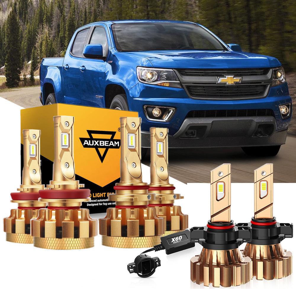 For 2015-2019 Chevrolet Colorado F-16 Plus Series Built-in Canbus Automotive Grade 14000LM LED Light Bulbs High Low Beam Bundle - Auxbeam  – éclairage LED auto