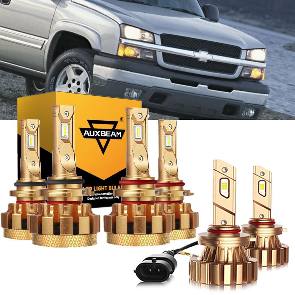 For 2003-2004 Chevrolet Silverado 2500 F-16 Plus Series Built-in Canbus Automotive Grade 14000LM LED Light Bulbs High Low Beam Bundle - Auxbeam  – éclairage LED auto