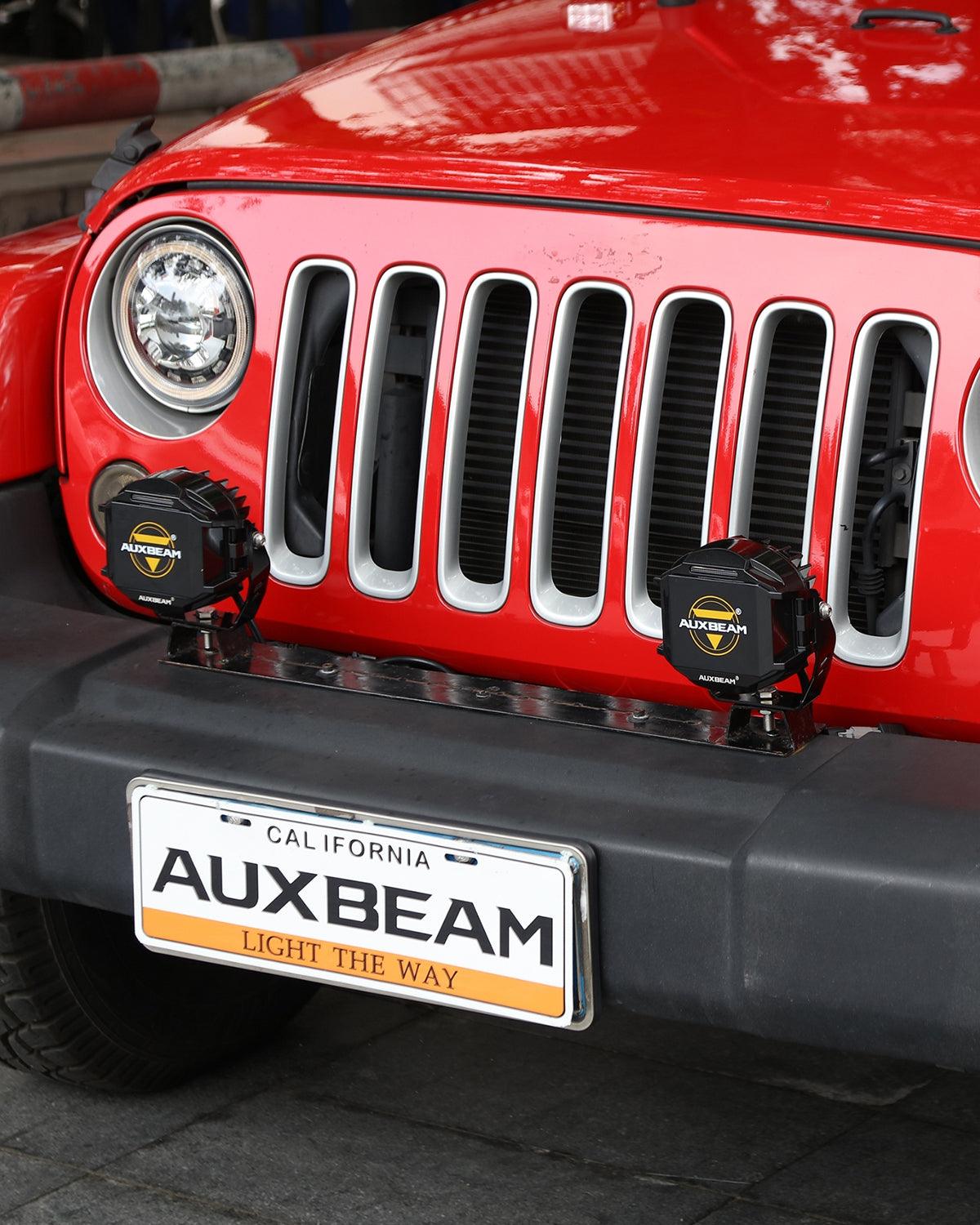 V-MAX Series | 5 Inch 168W 16440LM Combo Beam Side Shooter LED Round Pod Lights with Amber DRL - Auxbeam  – éclairage LED auto