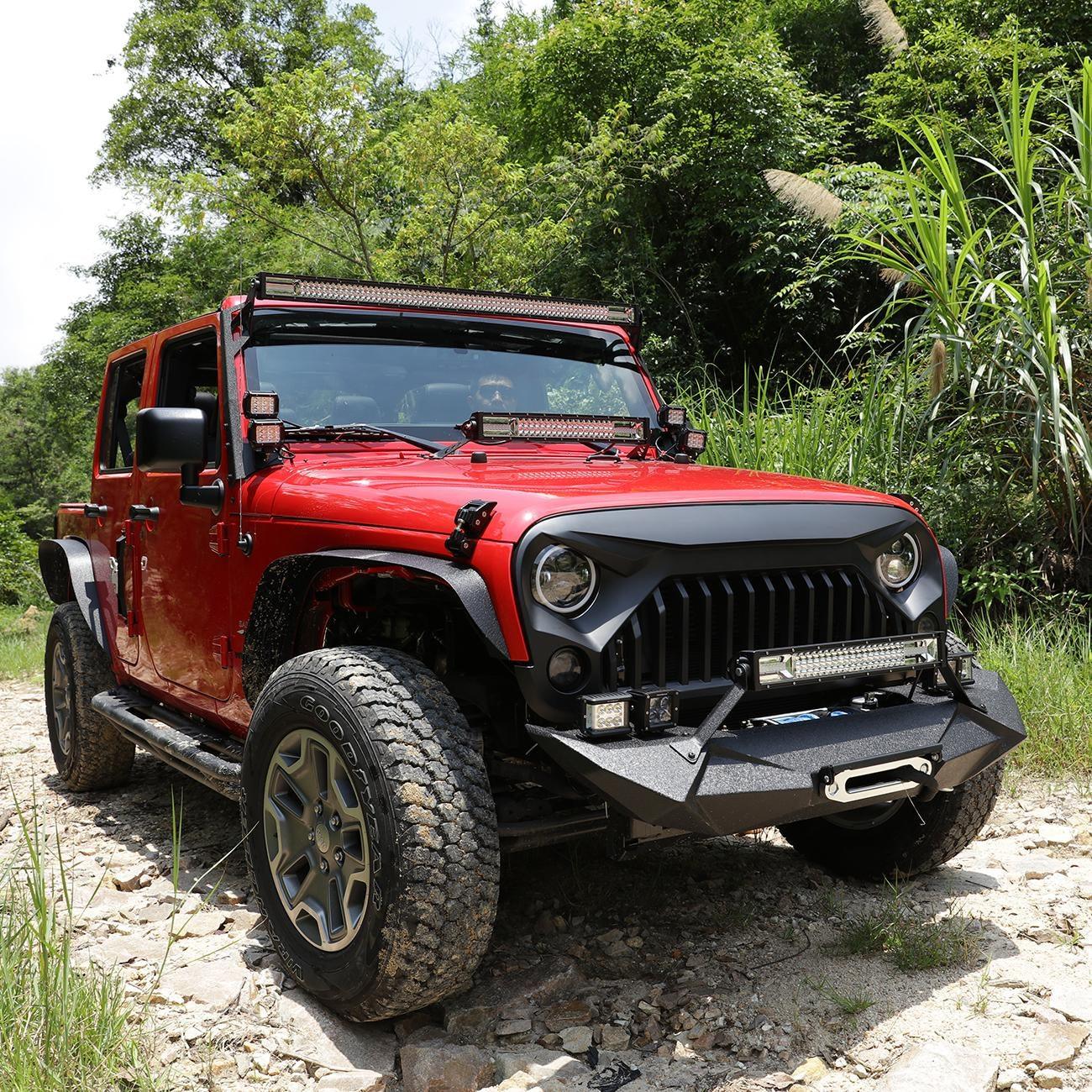 (2pcs/set) Dual A-Pillar Pods Light Windshield Mount Brackets for Jeep Wrangler JK 2007-2017 