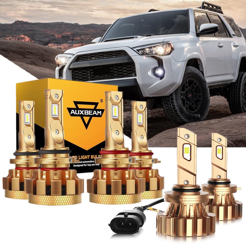For 2003-2005 Toyota 4Runner F-16 Plus Series Built-in Canbus Automotive Grade 14000LM LED Light Bulbs High Low Beam Bundle - Auxbeam  – éclairage LED auto