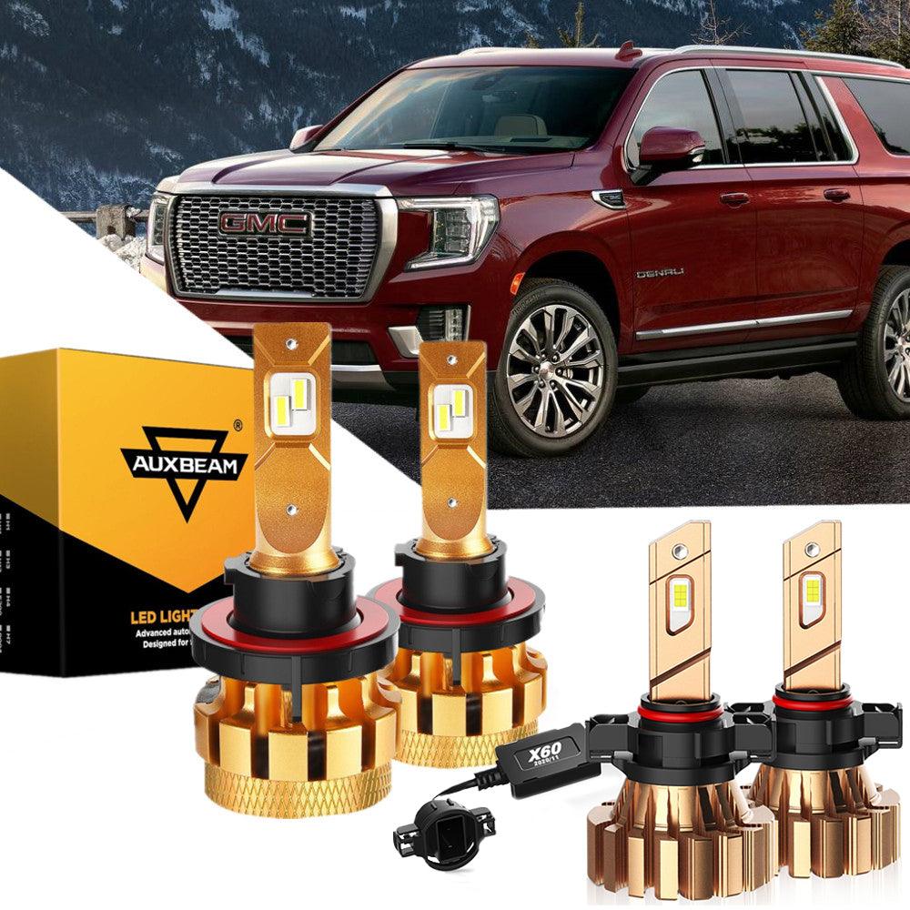 For 2007-2014 GMC Yukon F-16 Plus Series Built-in Canbus Automotive Grade 14000LM LED Light Bulbs High Low Beam Bundle - Auxbeam  – éclairage LED auto