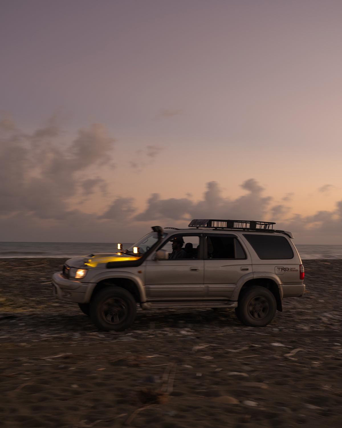 CUBE-Z Series 4 Inch LED Pod Lights Off Road Lights with White DRL & Amber Turn Signal Lights