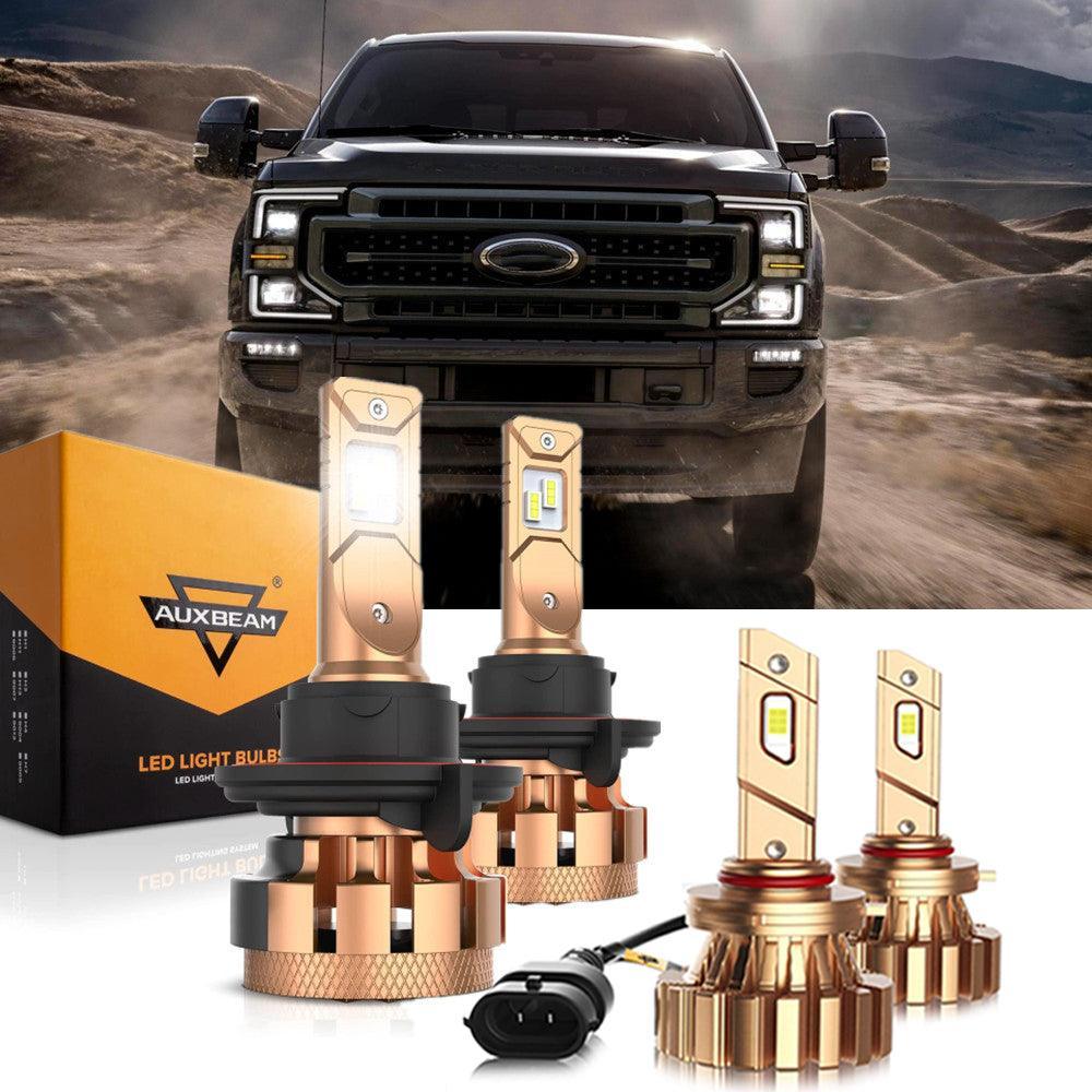 لسيارات فورد F350 Super Duty F-16 Plus Series H13 المدمجة من Canbus من الفئة 14000LM، حزمة مصابيح LED عالية ومنخفضة الشعاع