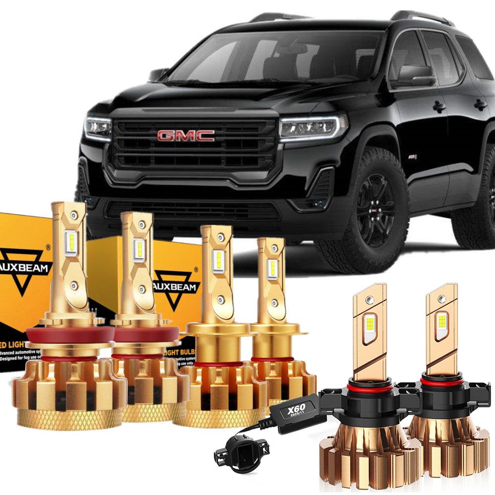 For 2007-2012 GMC Acadia F-16 Plus Series Built-in Canbus Automotive Grade 14000LM LED Light Bulbs High Low Beam Bundle - Auxbeam  – éclairage LED auto