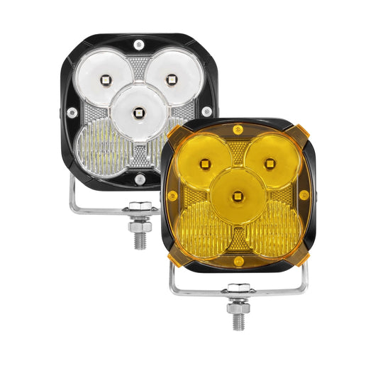 XP-ULTRA Series 4.5 Inch LED Pod Lights Off Road Lights with Amber Backlight