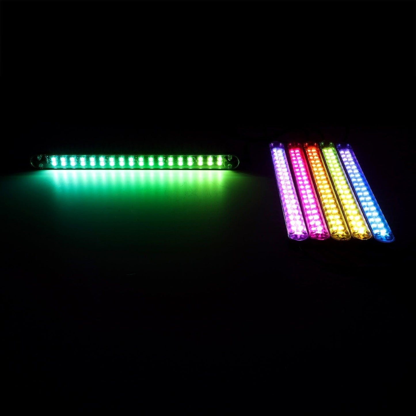 Magic Dream Color RGB Underglow Lights LED Strip Lights Kit with Bluetooth APP & Wireless Remote Control with Brake Light Function for ATV UTV